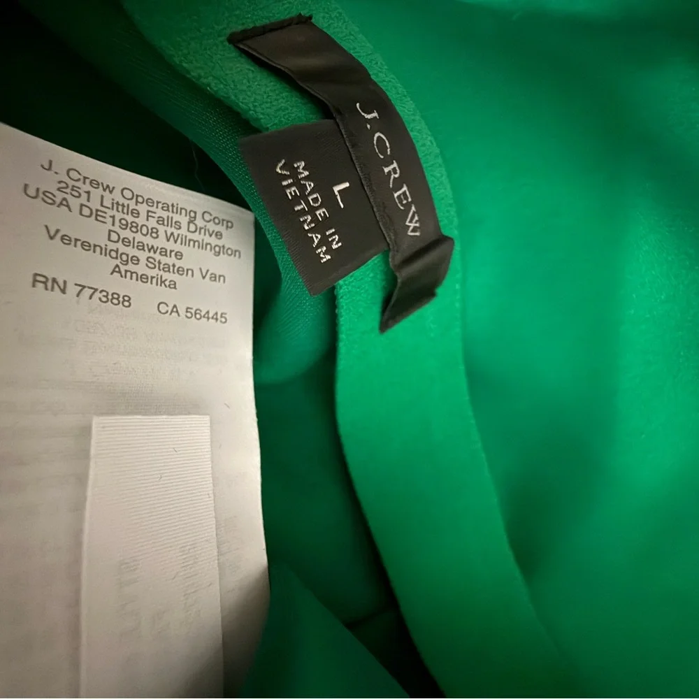 J Crew Green Satin Mini Skirt Women's Skirt Elastic Waist